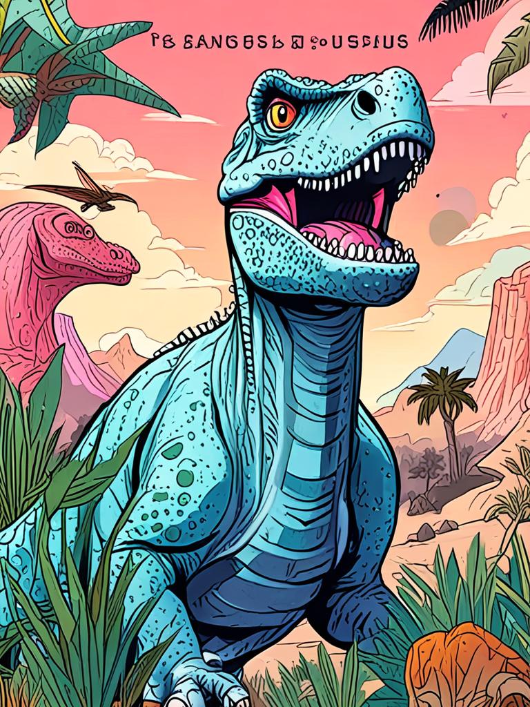 Dinosaurs A-Z: A Coloring Book for Curious Kids cover
