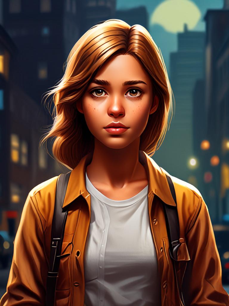 A girl with character cover