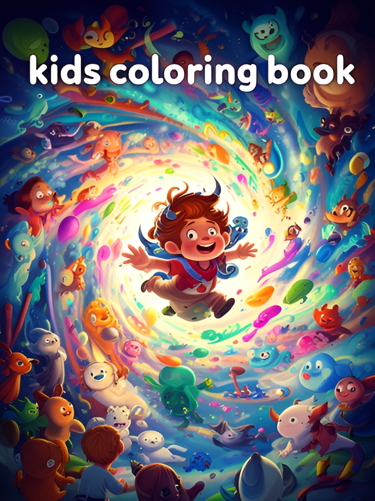 kids coloring book cover