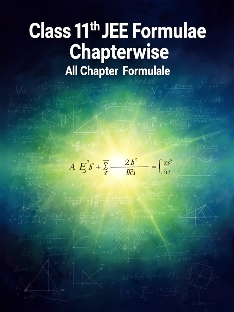 Class 11th JEE Formulae Chapterwise cover