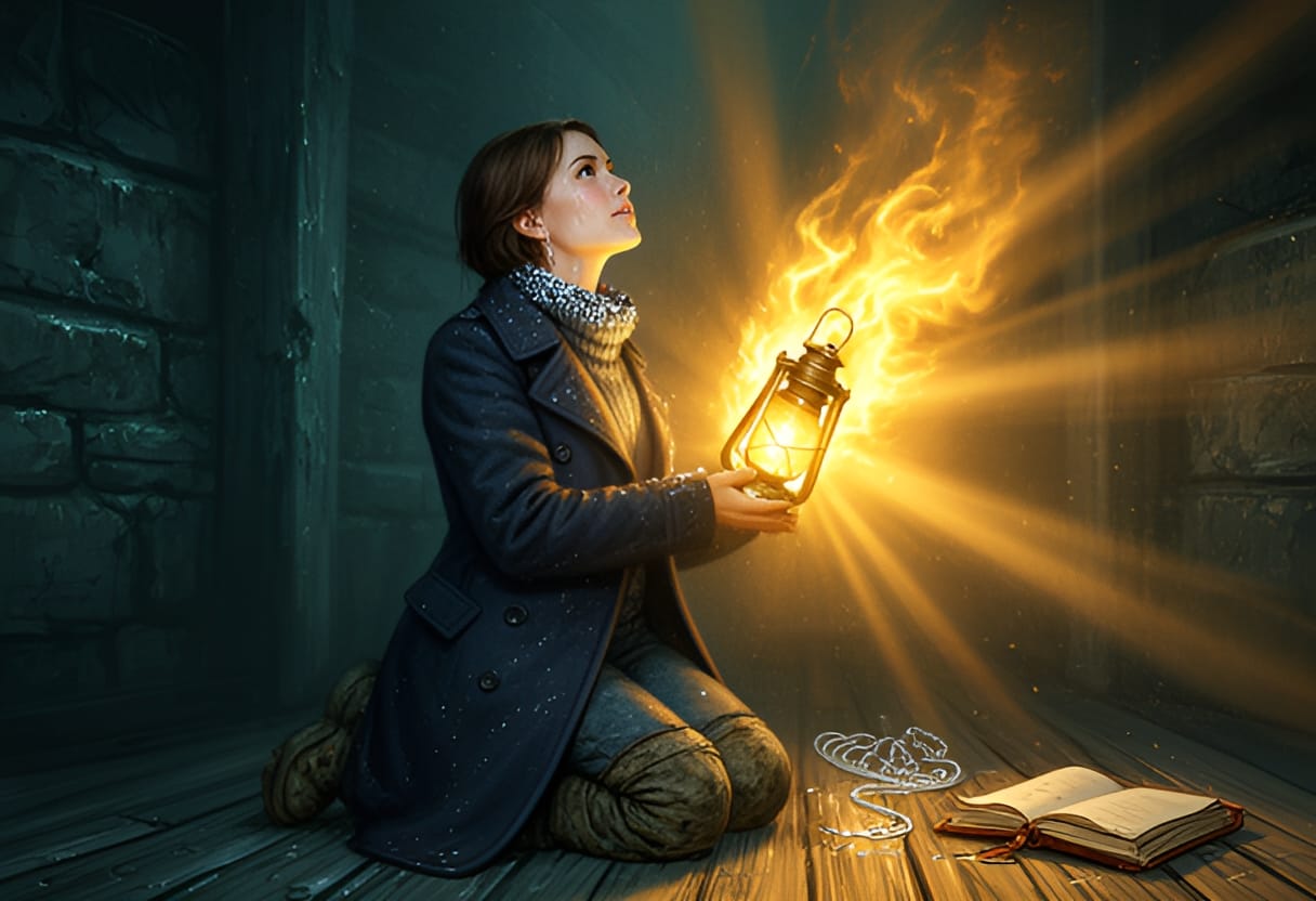 The light came not from flame, but from truth.