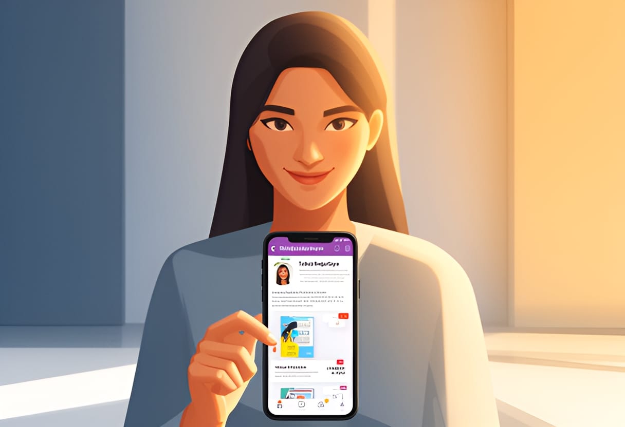 Siti sees her published study planner live in her Lynk.id store.