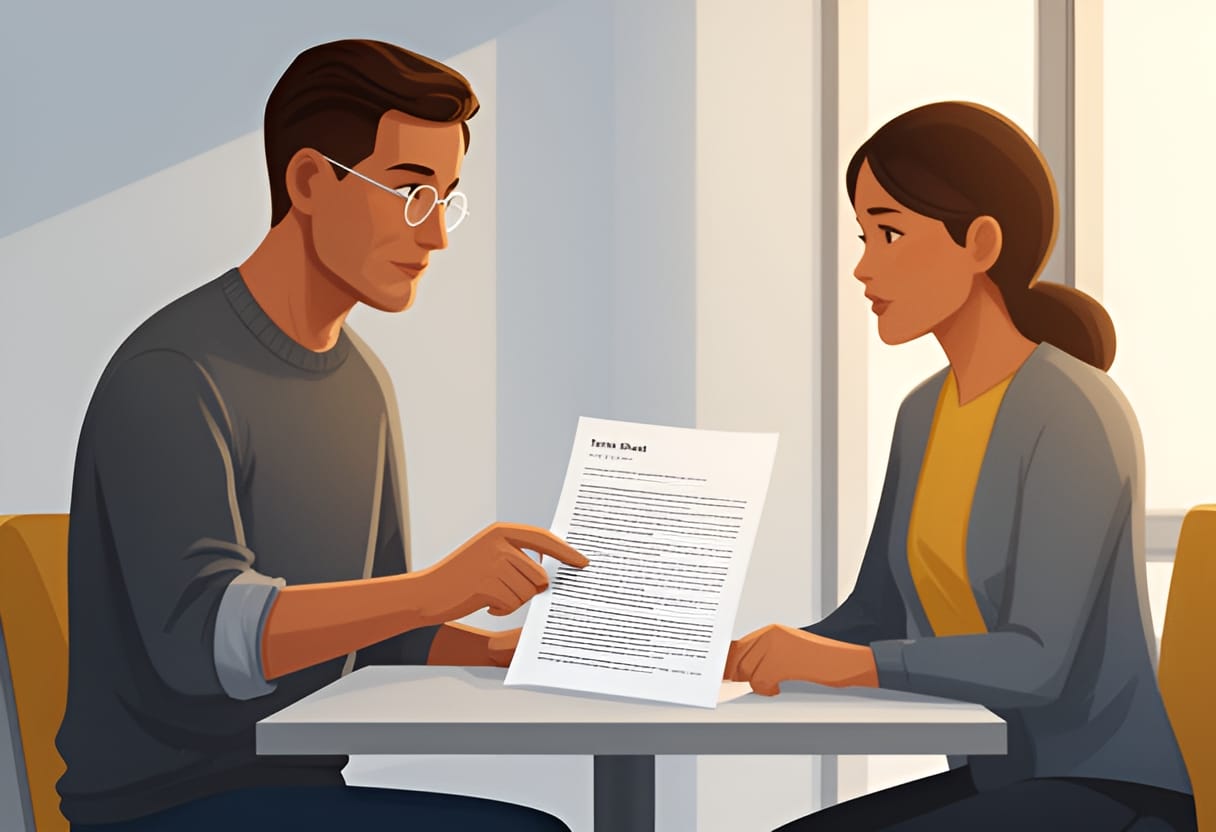 Negotiating terms where trust meets paperwork.