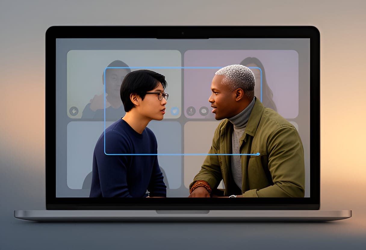 Jordan and Sam collaborate in a breakout room for deeper discussion.