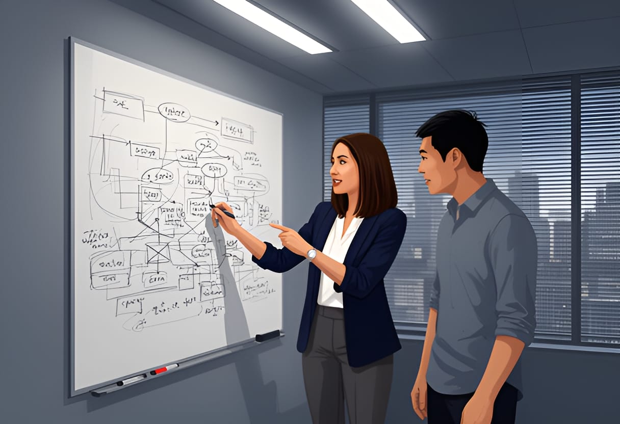 After hours, they build trust through shared sketches and quiet collaboration.