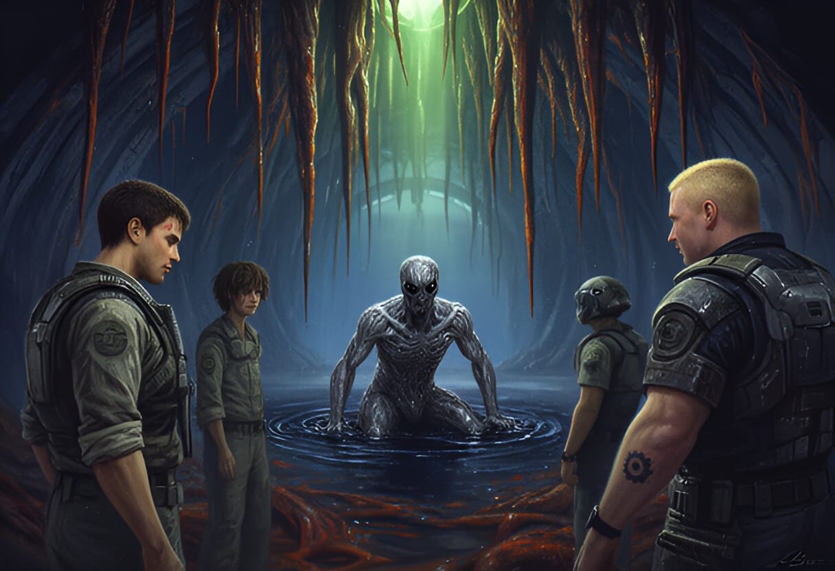 The Kantus waits, eyes locked on Zay.