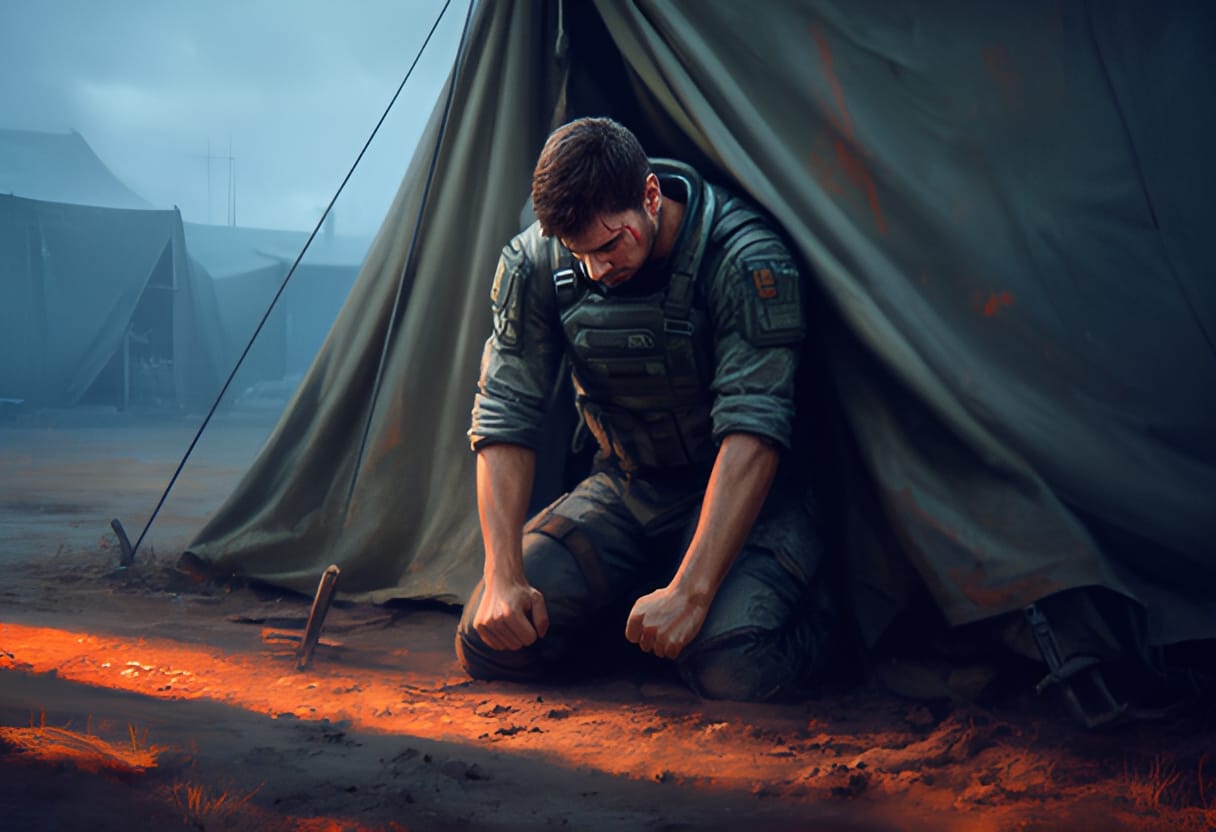 He waits, ear to the fabric, listening for his brother’s breath.