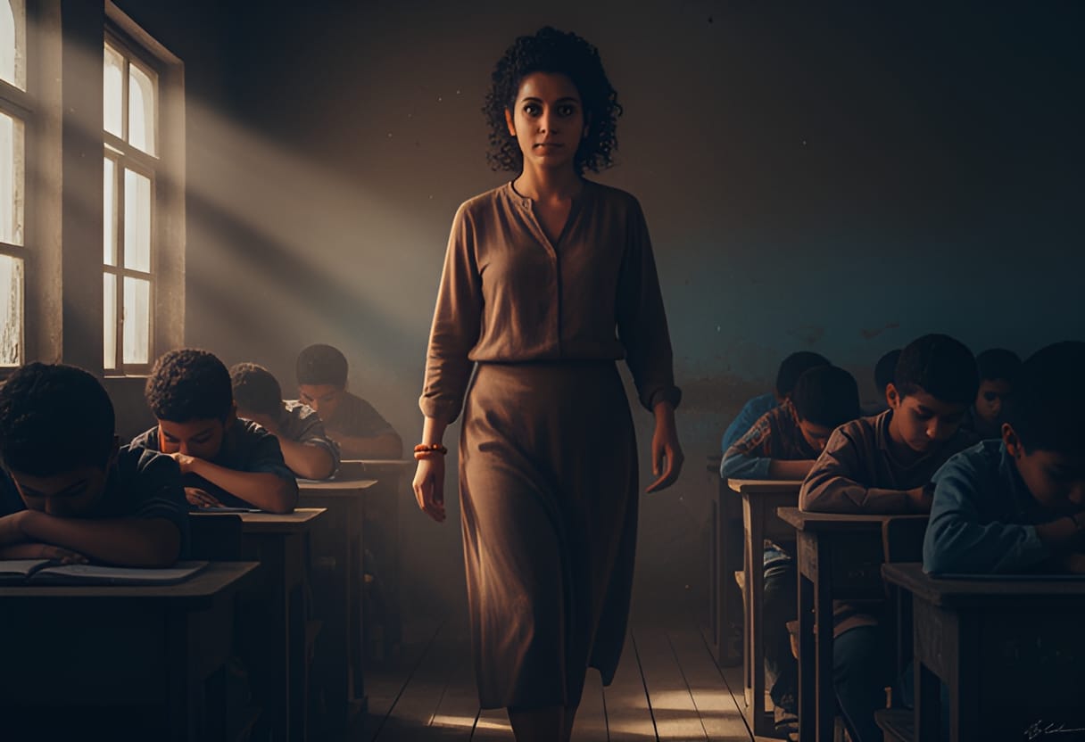 Layla listens, hearing only a few brave attempts amid widespread silence.
