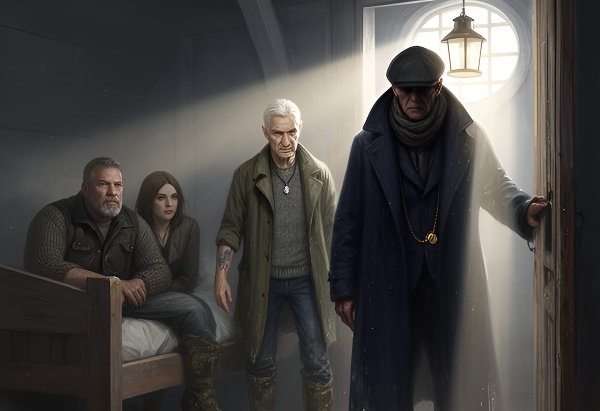 Silas Thorne appears in the lantern light, silent and sure.