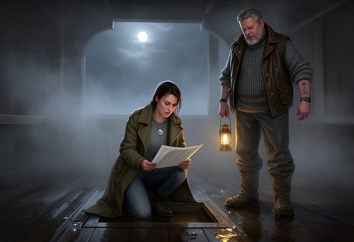 Elise uncovers a manifest that proves the Thorne family’s lie.