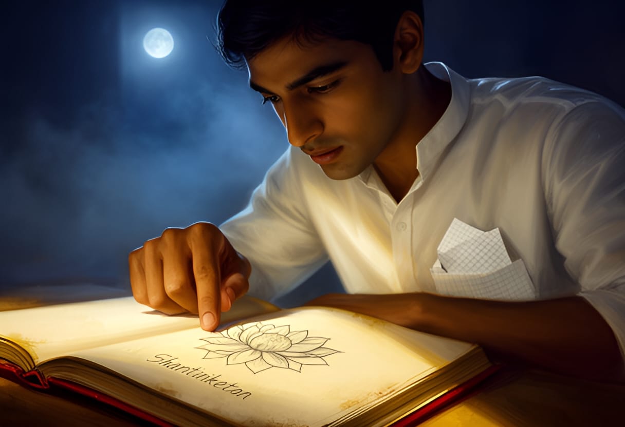 He realizes the lotus is a marker, not just decoration.